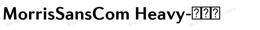 MorrisSansCom Heavy字体转换